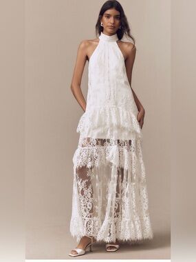 bhldn high-neck ruffle printed organza maxi dress Zimmermann Luna Ruffle Maxi Dress, Violet Dahlia, Women's, 10, Casual & Work Dresses Maxi Dresses